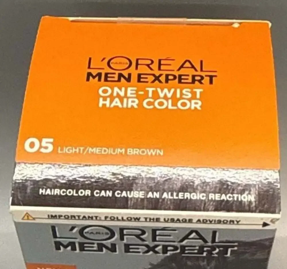 RARE L'Oréal Men Expert One Twist Permanent Hair Color 05 Light Medium Brown NEW